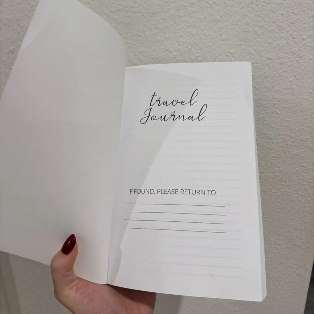 Travel Journal Notebook